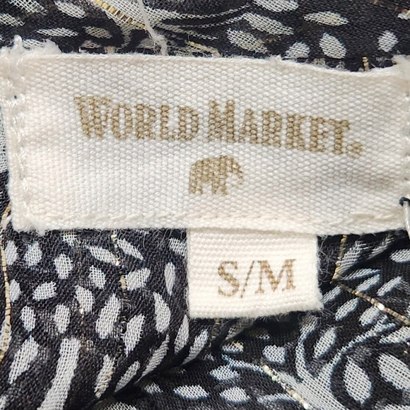 WORLD MARKET Embroidered Sheer Maxi Dress - Size M - Picture 14 of 16